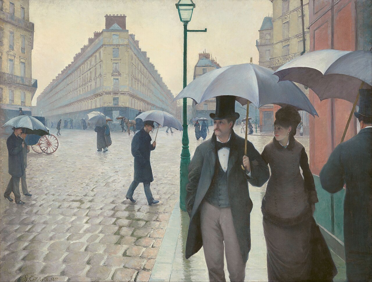 Gustave Caillebotte, Rue de Paris, temps de pluie (1877)