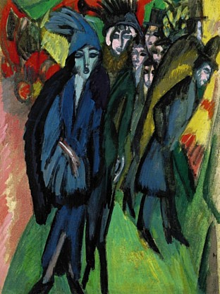 Ernst Ludwig Kirchner, Scène de rue (1913)