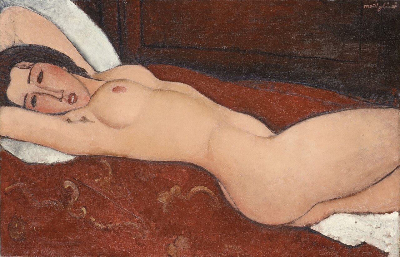 Amedeo Modigliani, Nu couché (1917)